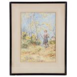 Frederick J. Knowles (Brit., b. 1874) 'Wooded landscape', watercolour