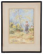 Frederick J. Knowles (Brit., b. 1874) 'Wooded landscape', watercolour