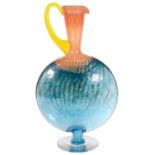 A contemporary Kosta Boda glass Bon Bon large jug designed by Kjell Engman