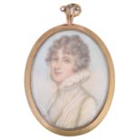 Attributed to Andrew Plimer (Brit. 1763-1837) portrait miniature
