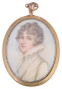 Attributed to Andrew Plimer (Brit. 1763-1837) portrait miniature