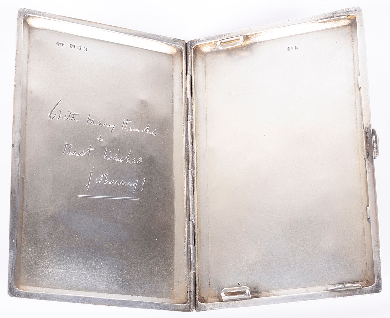 A silver RAF card case - Image 2 of 2