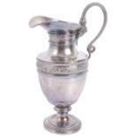 A 19th century Anglo-Indian silver ewer
