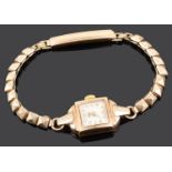 A ladies 9ct gold Avia wristwatch