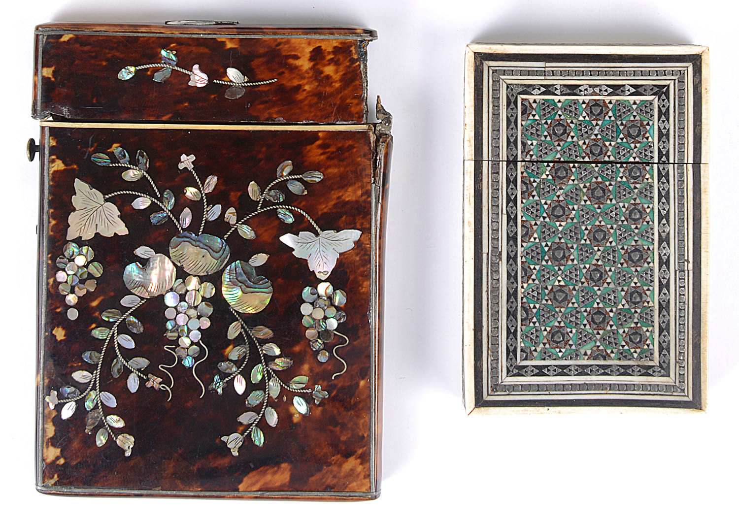 Five 19th century visiting card cases - Image 4 of 6