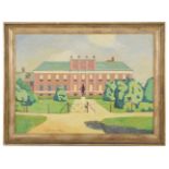 Elwin Hawthorne (Brit., 1905-54) 'Kensington Palace', oil on board