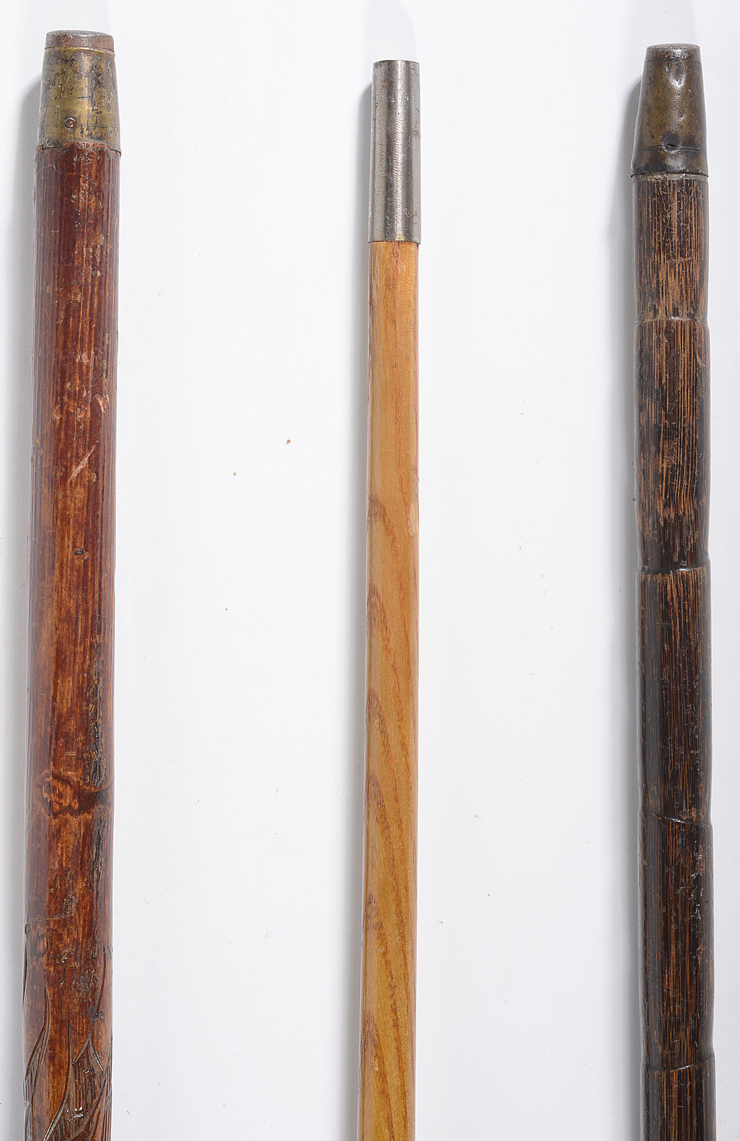 An early 20th century novelty folk art walking stick, - Image 2 of 2