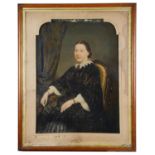 19th century Brit. School 'Portrait of a seated woman'