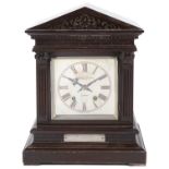 A late Victorian architectural mantle clock