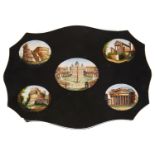 A mid 19th Century Italian Grand Tour micro mosaic paperweight