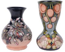 Two modern Moorcroft pottery vases (2)