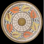 An Art Deco Bursley Ware Charlotte Rhead pottery charger; other (2)