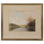 Thomas William Hammond (British, 1854-1935) 'River view', pastel