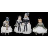 Three Royal Copenhagen porcelain figures (3)