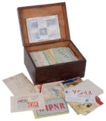 A comprehensive collection of worldwide QSL radio cards c.1930 - 1950 (Qty)