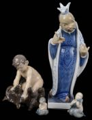 Four Royal Copenhagen porcelain figures (4)