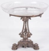 A mid Victorian Elkington & Co electroplated table centrepiece