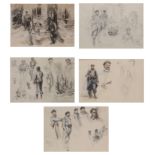 Dominique Charles Fouqerary (1869-1956) WW1 sketches of soldiers (5)