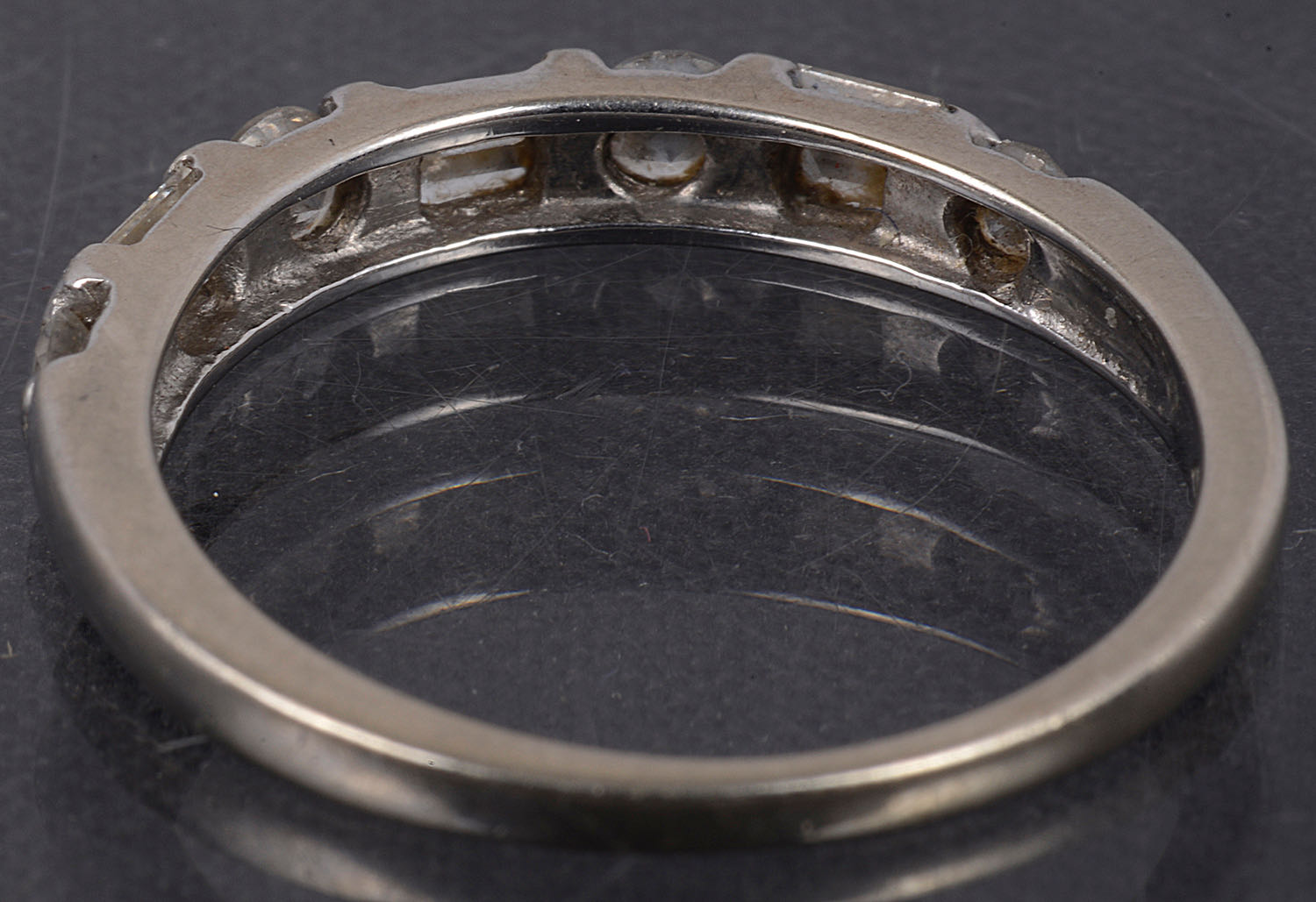 A Continental diamond set half eternity ring - Image 2 of 3