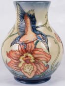 A modern Moorcroft Pottery Collectors Club pottery 'King of the River' vase designed by Debra Smith