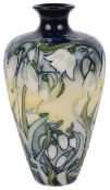 A modern Moorcroft Pottery 'Nivalis' vase designed by Rachel Bishop