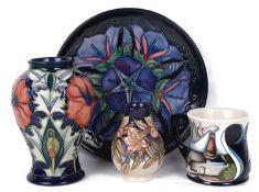 Four pieces of modern Moorcroft pottery (4)