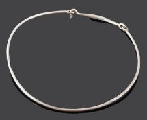 A Danish Georg Jensen silver neck ring A 71