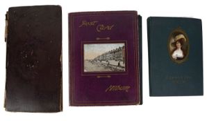 Two Edwardian postcard albums (Qty)