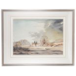 Rowland Hilder (British,1905-1993)'Winter Kent landscape', watercolour
