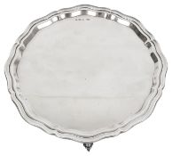 A George VI silver salver