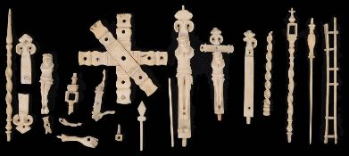 An early 19th century French prisoner of war bone crucifix