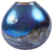 A Siddy Langley iridescent art glass 'Eclipse' vase