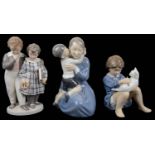 Three Royal Copenhagen porcelain figures (3)