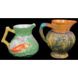 A Clarice Cliff Art Deco Delecia Dragon jug; one other (2)