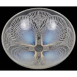 A Lalique ""Coquilles No 2"" semi opalescent glass bowl