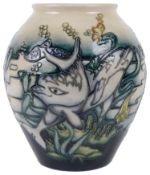 A modern Moorcroft Pottery Collectors Club 'Freedom' vase designed by Peter Harrison