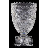 A large Waterford crystal vase