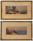 Thomas Charles L Rowbotham (1823-1875) views of the Italian coastline