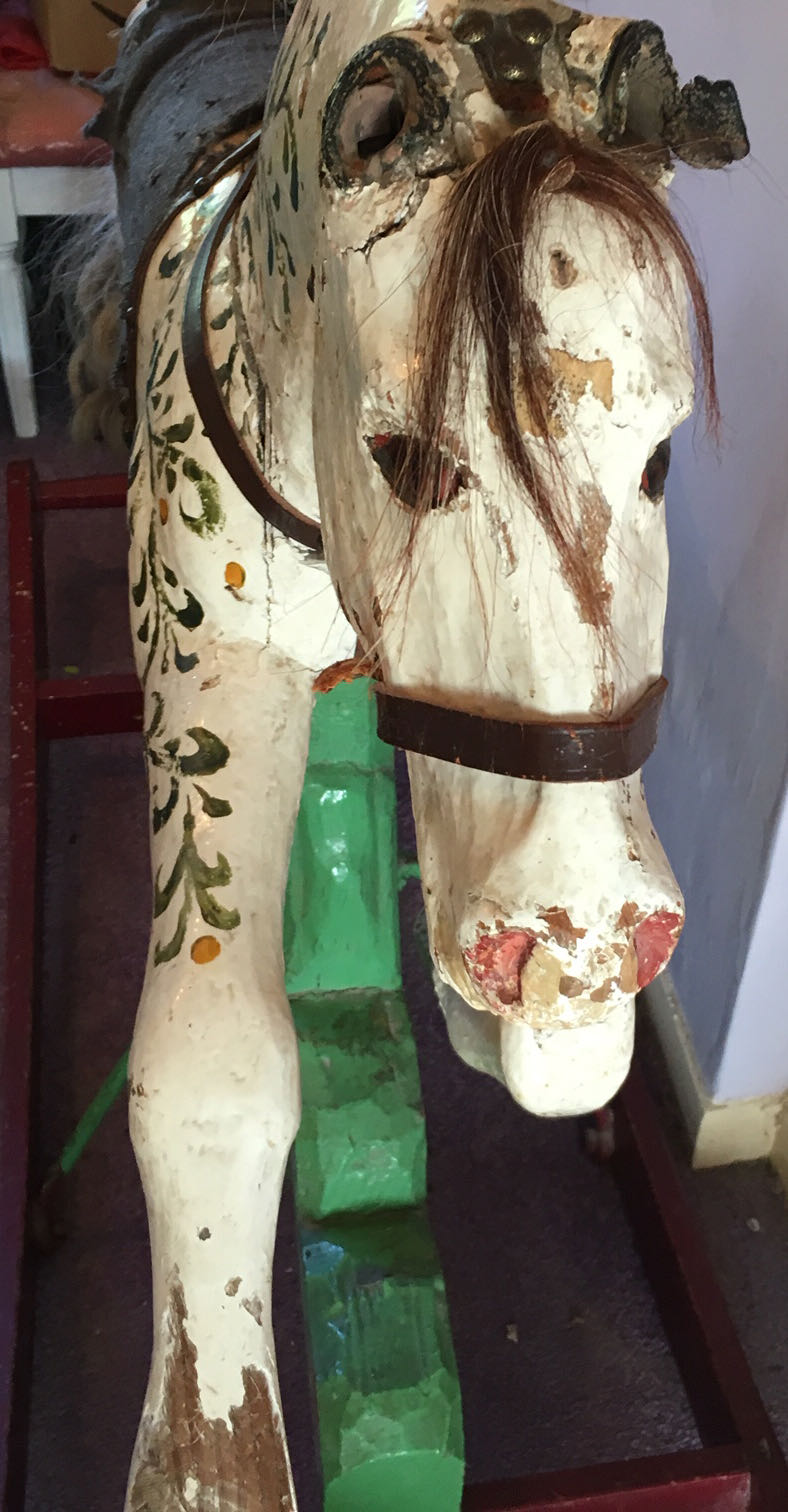 An early 20th century painted rocking horse - Image 2 of 3