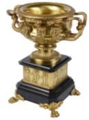 A 19th Century Fr. gilt bronze model of the Warwick vase