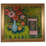 Vernon E. Dornbach (American, 1920-2002) 'Poppies', oil on canvas