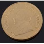 A South African 1 oz fine gold full Krugerrand, 1974