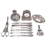 A collection of mostly early 20th century silver items