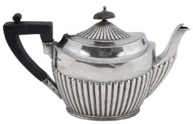 A George V silver bachelors teapot