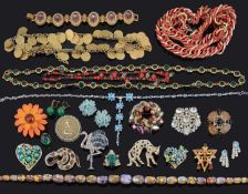 A collection of designer and other costume jewellery