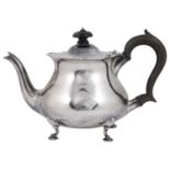 A George V silver tea pot