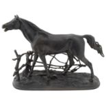 After Pierre Jules Mene (1810-1879) a cast iron model of a horse
