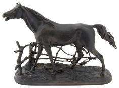 After Pierre Jules Mene (1810-1879) a cast iron model of a horse