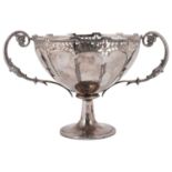 An Edward VII silver twin handled trophy cup