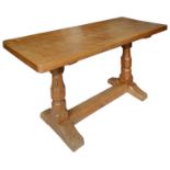 A Robert 'Mouseman' Thompson of Kilburn oak coffee table